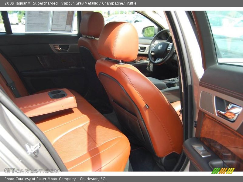 Vapour Grey Metallic / Champagne/Truffle 2009 Jaguar XF Supercharged