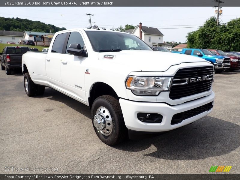Bright White / Black 2021 Ram 3500 Big Horn Crew Cab 4x4