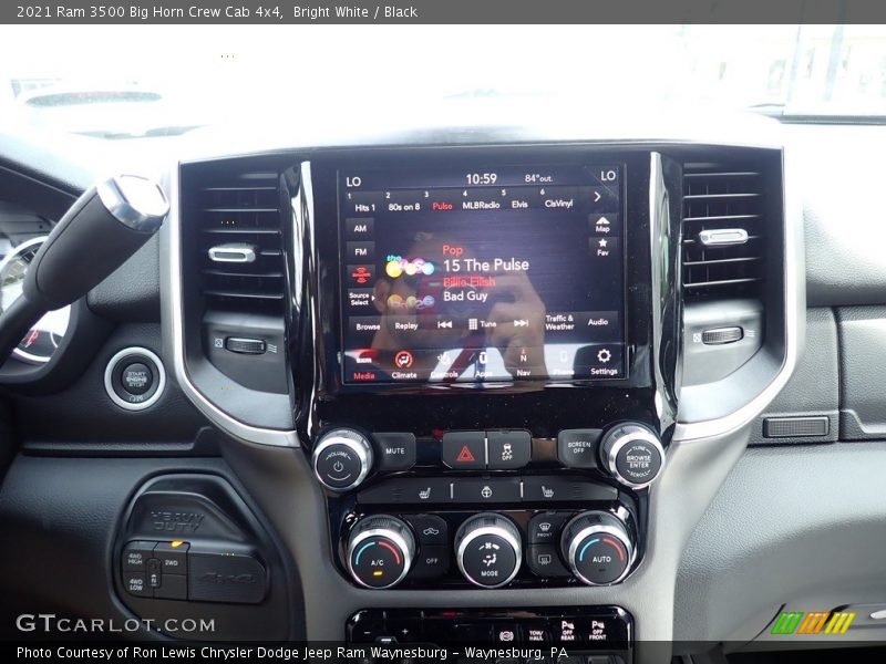 Bright White / Black 2021 Ram 3500 Big Horn Crew Cab 4x4