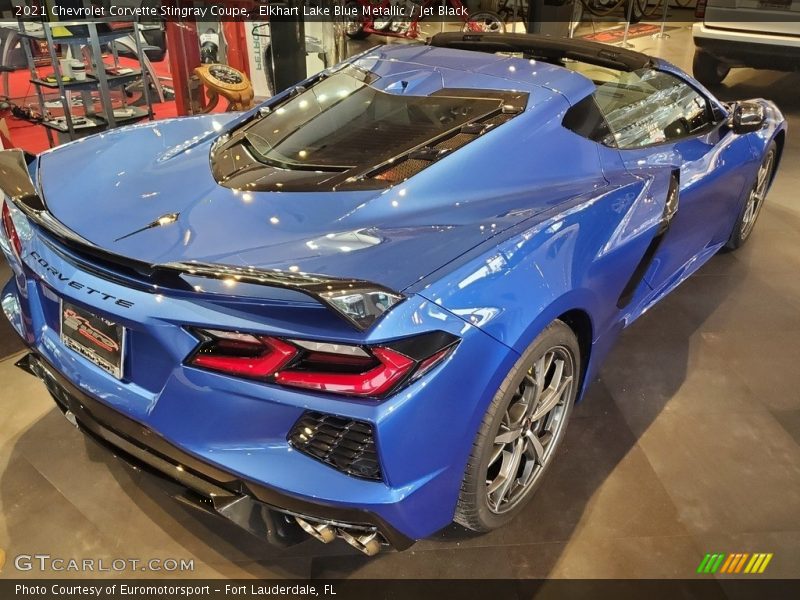 Elkhart Lake Blue Metallic / Jet Black 2021 Chevrolet Corvette Stingray Coupe