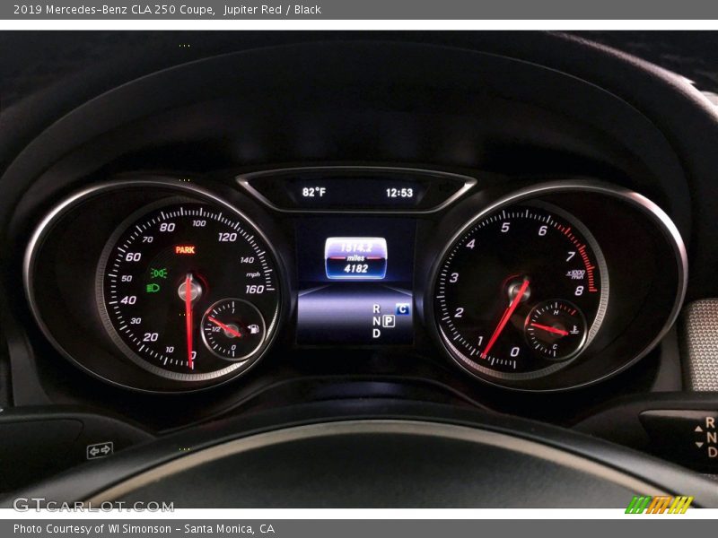 Jupiter Red / Black 2019 Mercedes-Benz CLA 250 Coupe