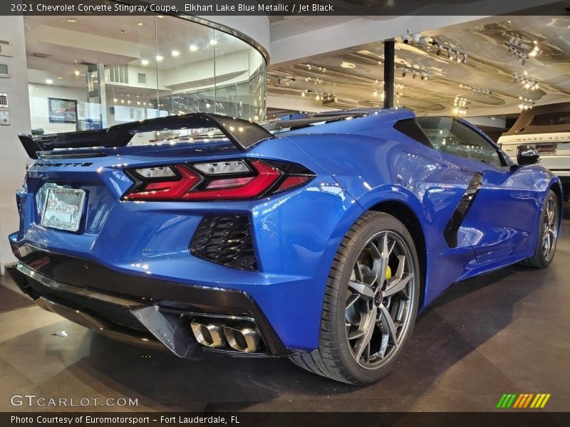 Elkhart Lake Blue Metallic / Jet Black 2021 Chevrolet Corvette Stingray Coupe