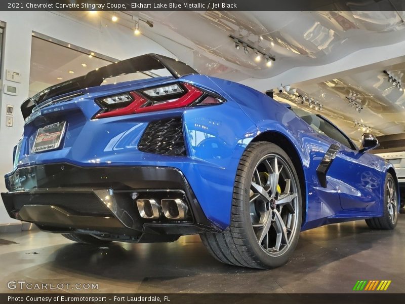 Elkhart Lake Blue Metallic / Jet Black 2021 Chevrolet Corvette Stingray Coupe