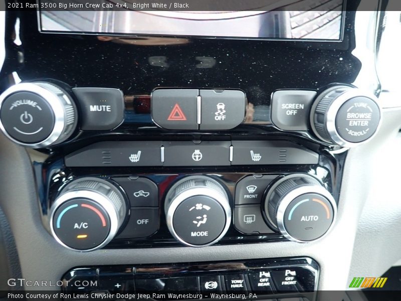 Bright White / Black 2021 Ram 3500 Big Horn Crew Cab 4x4