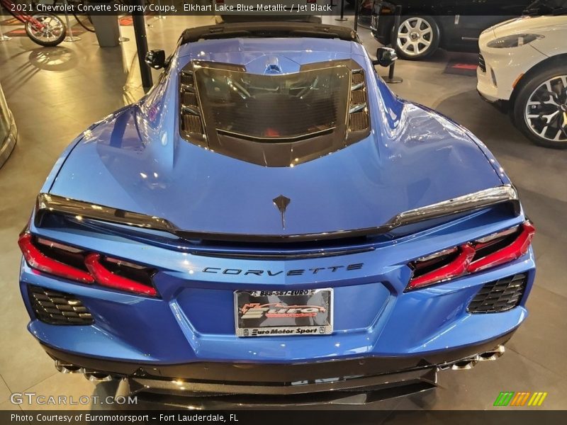 Elkhart Lake Blue Metallic / Jet Black 2021 Chevrolet Corvette Stingray Coupe