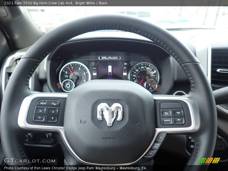 Bright White / Black 2021 Ram 3500 Big Horn Crew Cab 4x4