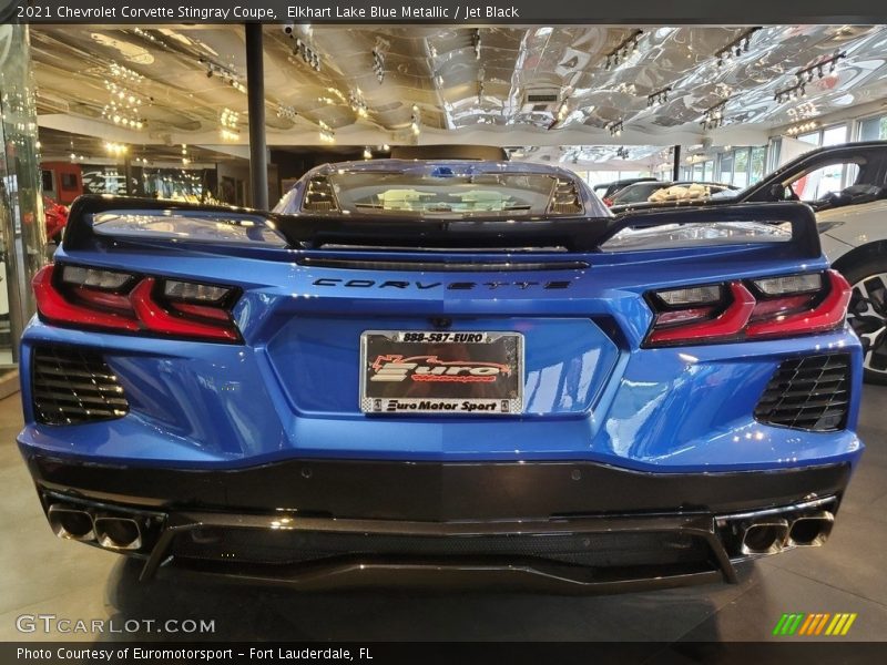 Elkhart Lake Blue Metallic / Jet Black 2021 Chevrolet Corvette Stingray Coupe