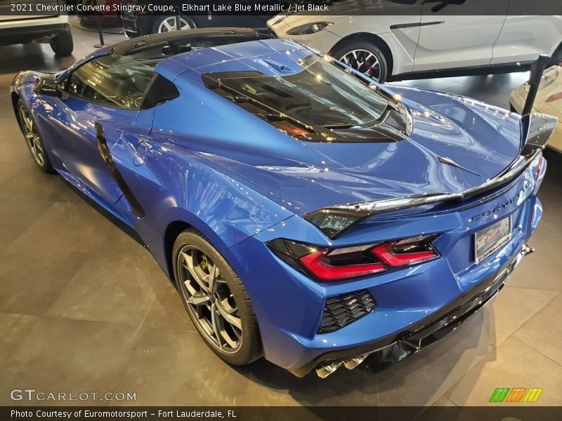 Elkhart Lake Blue Metallic / Jet Black 2021 Chevrolet Corvette Stingray Coupe