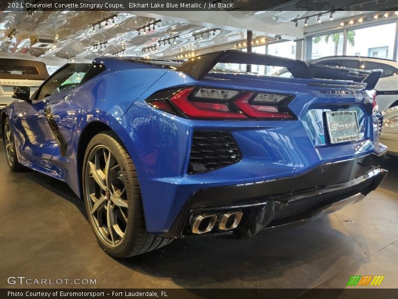 Elkhart Lake Blue Metallic / Jet Black 2021 Chevrolet Corvette Stingray Coupe
