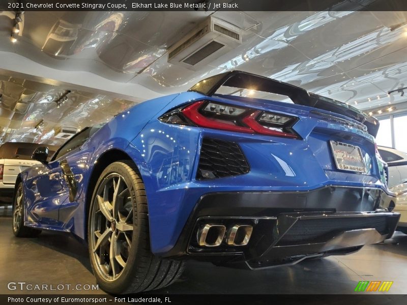 Elkhart Lake Blue Metallic / Jet Black 2021 Chevrolet Corvette Stingray Coupe