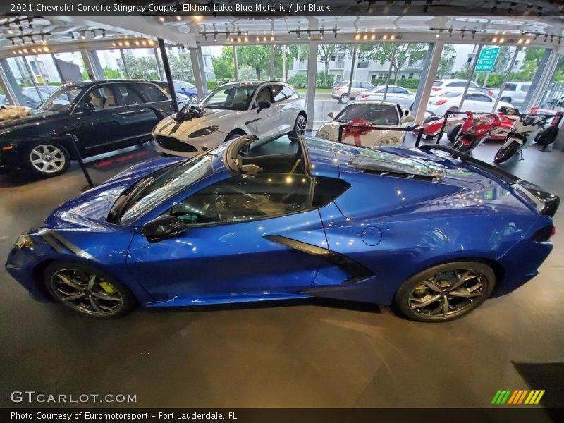 Elkhart Lake Blue Metallic / Jet Black 2021 Chevrolet Corvette Stingray Coupe