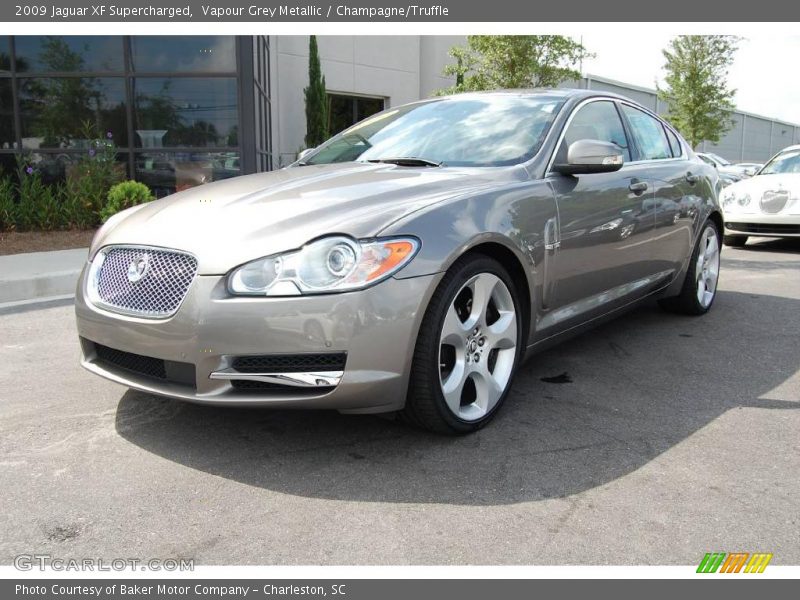 Vapour Grey Metallic / Champagne/Truffle 2009 Jaguar XF Supercharged