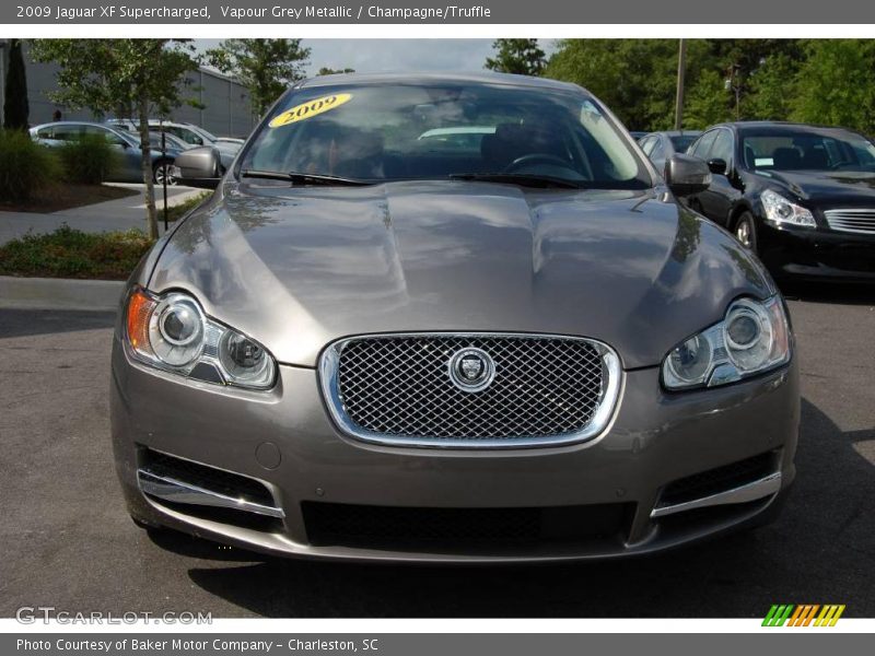 Vapour Grey Metallic / Champagne/Truffle 2009 Jaguar XF Supercharged