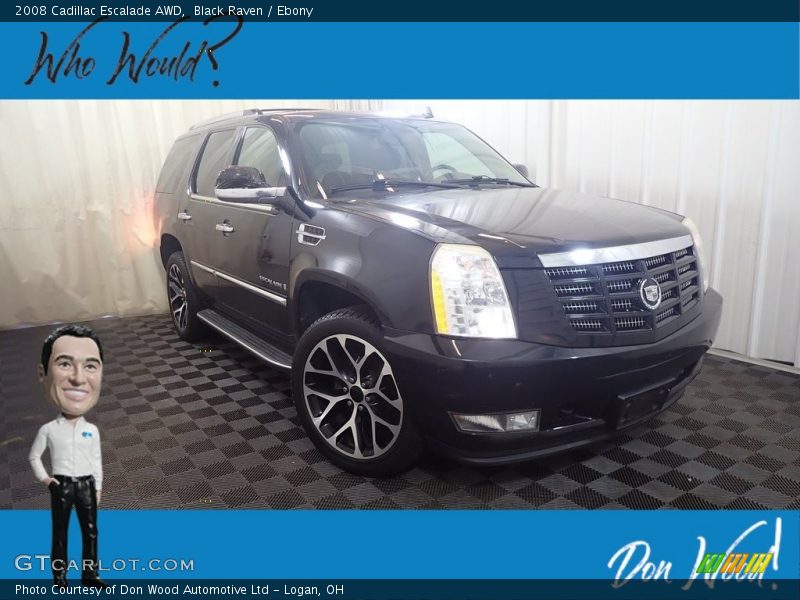 Black Raven / Ebony 2008 Cadillac Escalade AWD