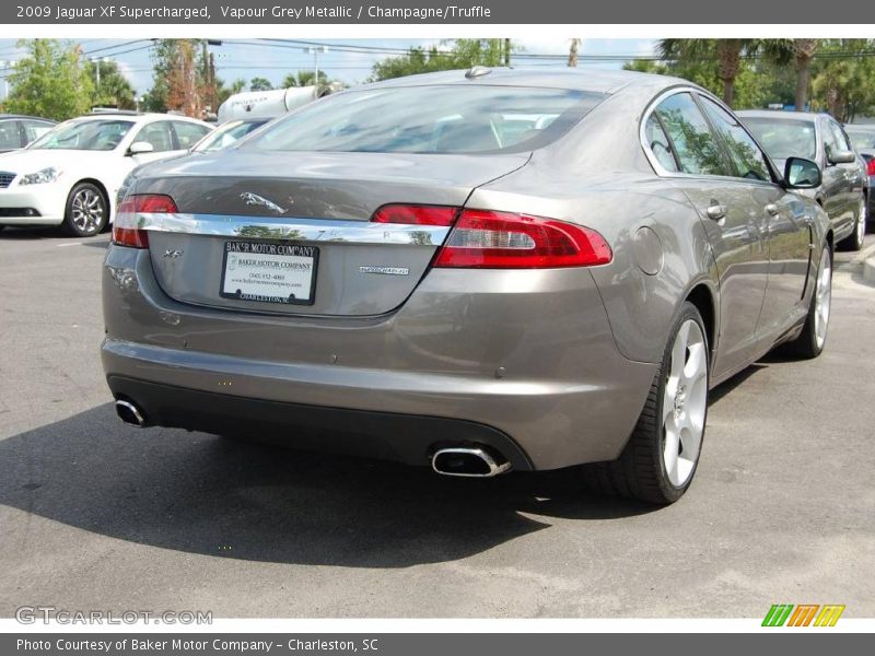 Vapour Grey Metallic / Champagne/Truffle 2009 Jaguar XF Supercharged