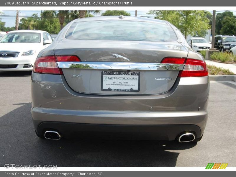 Vapour Grey Metallic / Champagne/Truffle 2009 Jaguar XF Supercharged