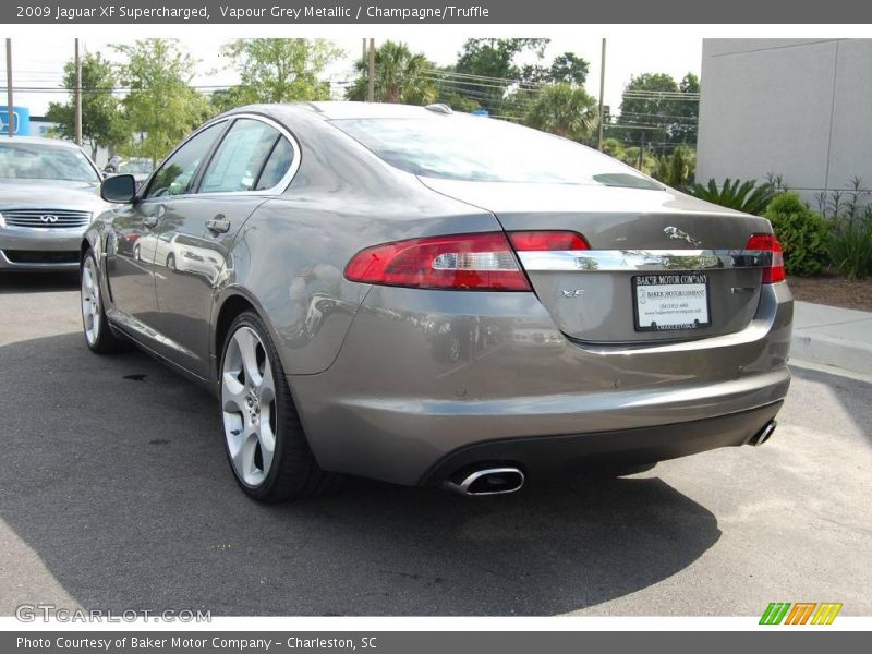 Vapour Grey Metallic / Champagne/Truffle 2009 Jaguar XF Supercharged