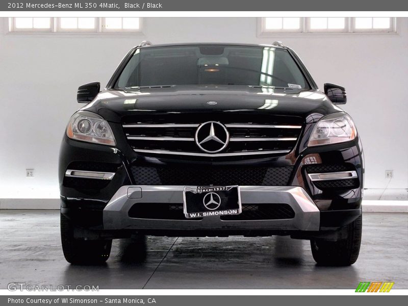 Black / Black 2012 Mercedes-Benz ML 350 4Matic