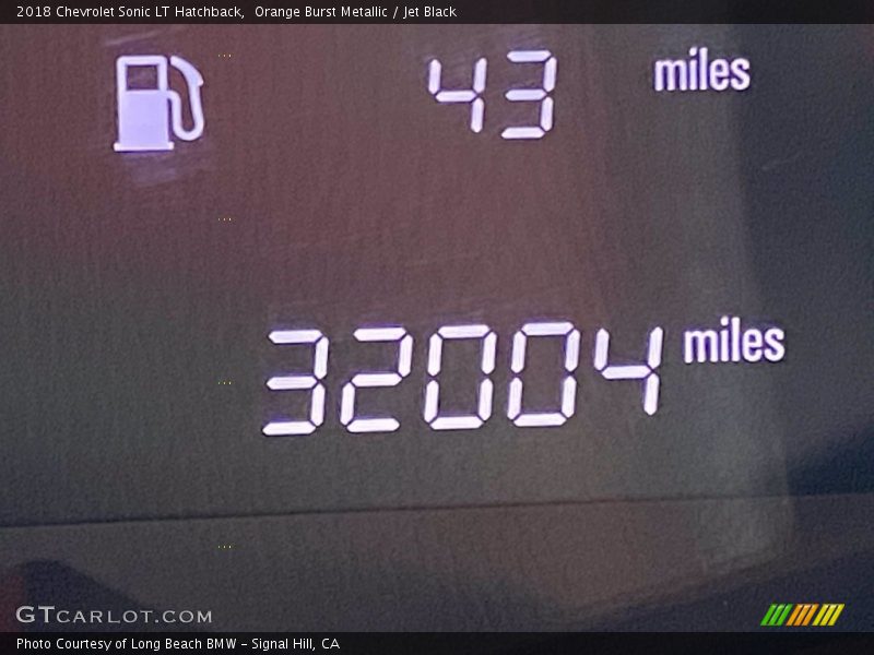 Orange Burst Metallic / Jet Black 2018 Chevrolet Sonic LT Hatchback