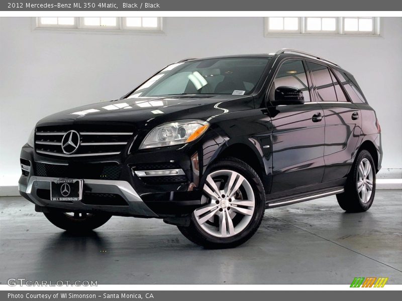 Black / Black 2012 Mercedes-Benz ML 350 4Matic