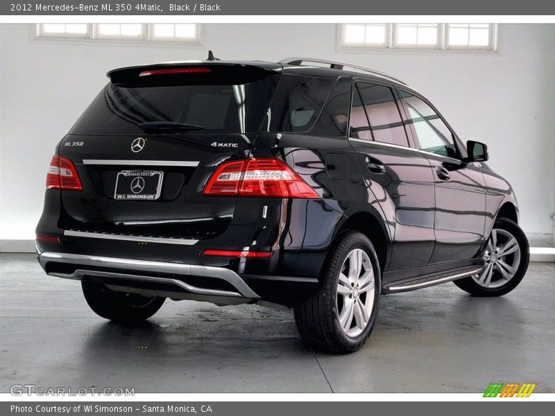 Black / Black 2012 Mercedes-Benz ML 350 4Matic