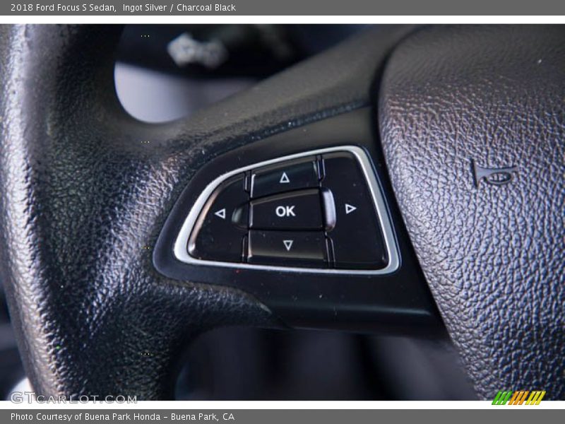 Ingot Silver / Charcoal Black 2018 Ford Focus S Sedan