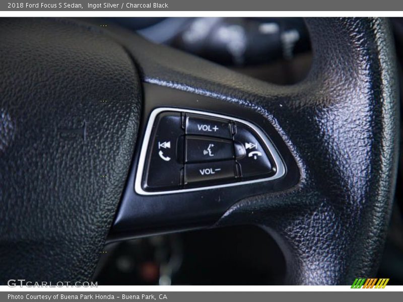 Ingot Silver / Charcoal Black 2018 Ford Focus S Sedan