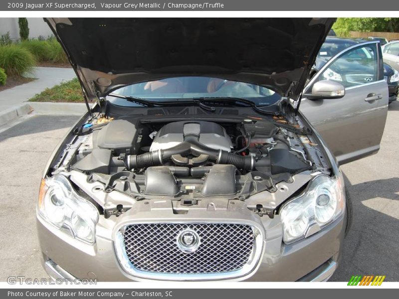 Vapour Grey Metallic / Champagne/Truffle 2009 Jaguar XF Supercharged