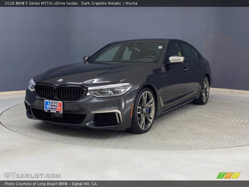 Dark Graphite Metallic / Mocha 2018 BMW 5 Series M550i xDrive Sedan