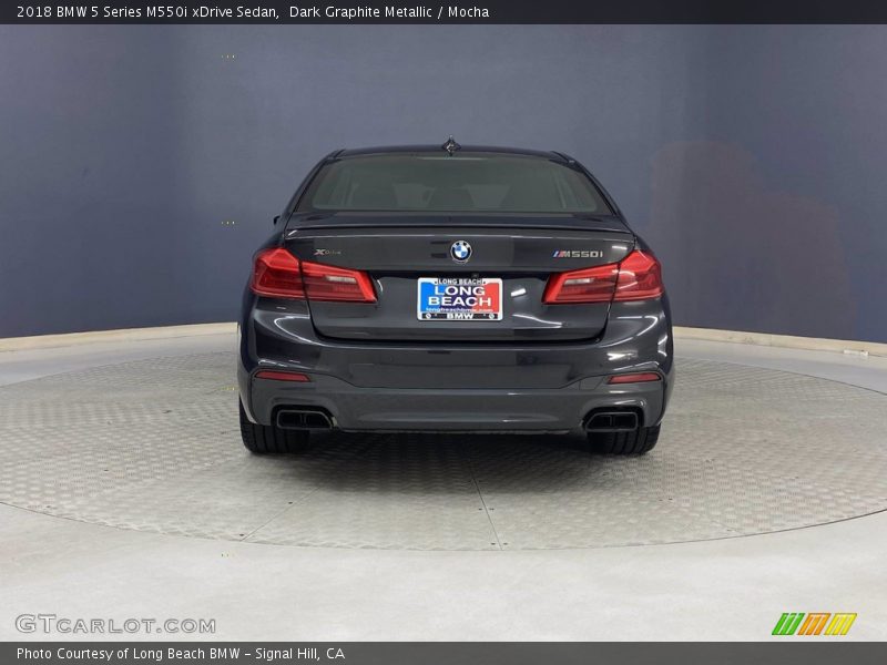 Dark Graphite Metallic / Mocha 2018 BMW 5 Series M550i xDrive Sedan