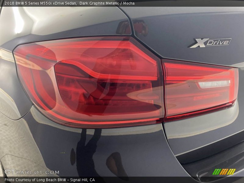 Dark Graphite Metallic / Mocha 2018 BMW 5 Series M550i xDrive Sedan