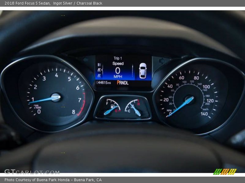 Ingot Silver / Charcoal Black 2018 Ford Focus S Sedan
