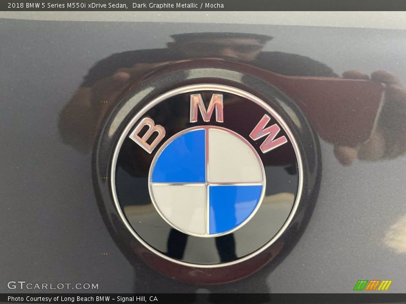 Dark Graphite Metallic / Mocha 2018 BMW 5 Series M550i xDrive Sedan