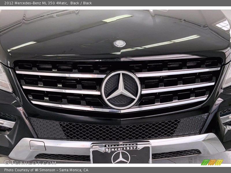 Black / Black 2012 Mercedes-Benz ML 350 4Matic