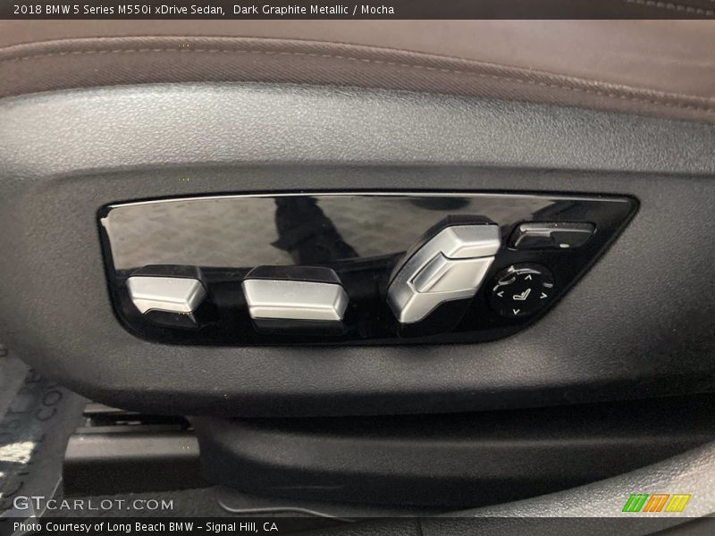 Dark Graphite Metallic / Mocha 2018 BMW 5 Series M550i xDrive Sedan