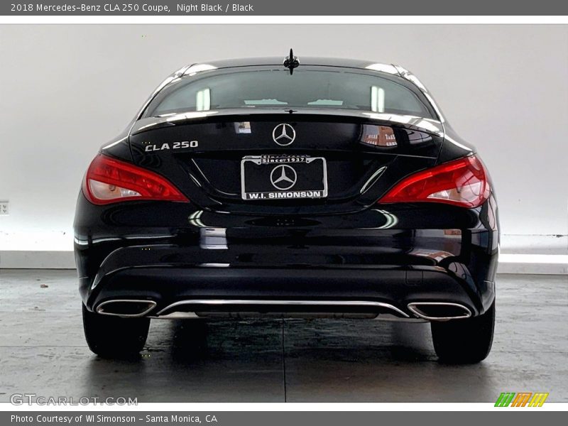 Night Black / Black 2018 Mercedes-Benz CLA 250 Coupe