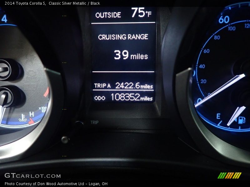 Classic Silver Metallic / Black 2014 Toyota Corolla S