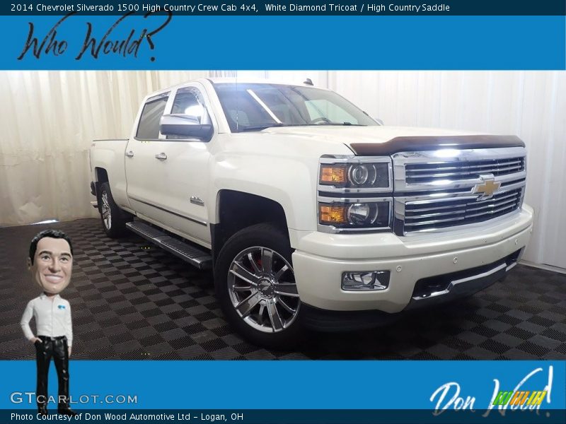 White Diamond Tricoat / High Country Saddle 2014 Chevrolet Silverado 1500 High Country Crew Cab 4x4