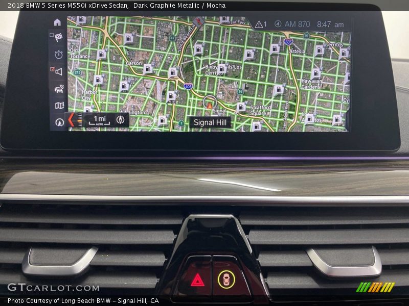 Navigation of 2018 5 Series M550i xDrive Sedan