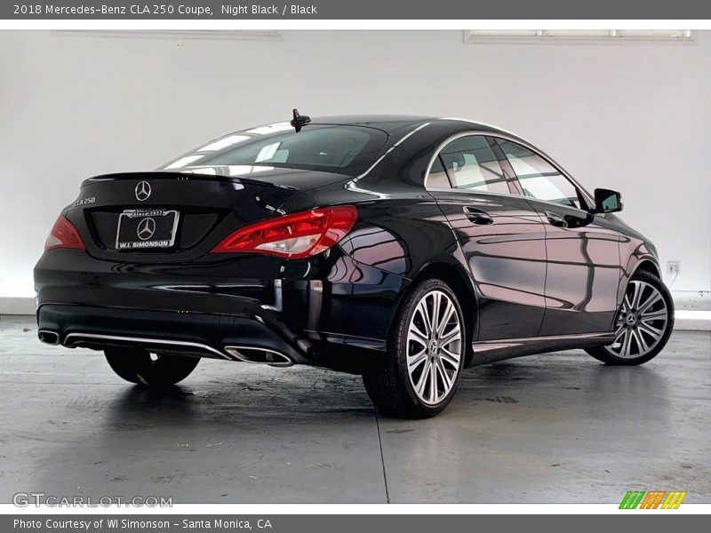Night Black / Black 2018 Mercedes-Benz CLA 250 Coupe
