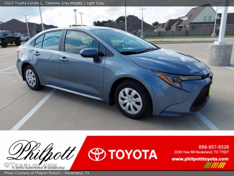 Celestite Gray Metallic / Light Gray 2020 Toyota Corolla L