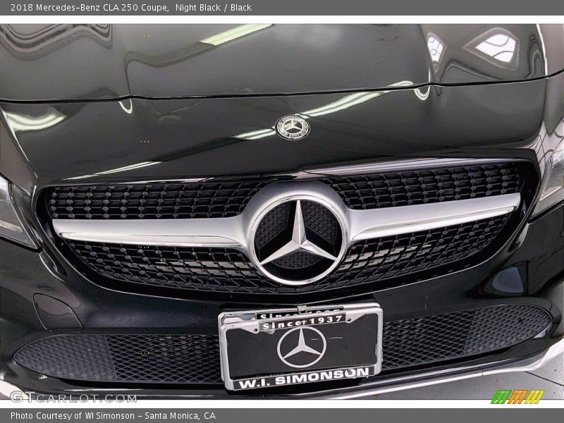 Night Black / Black 2018 Mercedes-Benz CLA 250 Coupe