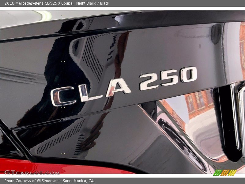Night Black / Black 2018 Mercedes-Benz CLA 250 Coupe