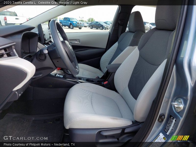 Celestite Gray Metallic / Light Gray 2020 Toyota Corolla L