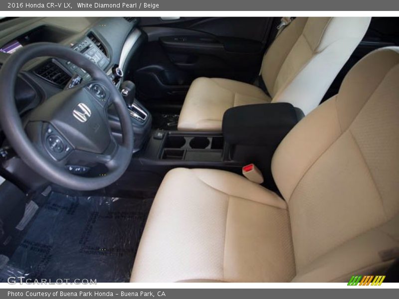 White Diamond Pearl / Beige 2016 Honda CR-V LX