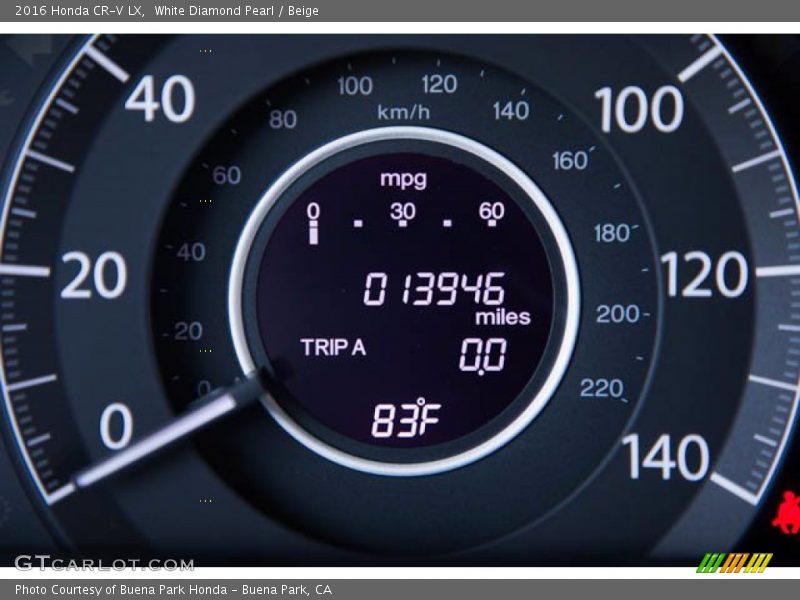 White Diamond Pearl / Beige 2016 Honda CR-V LX