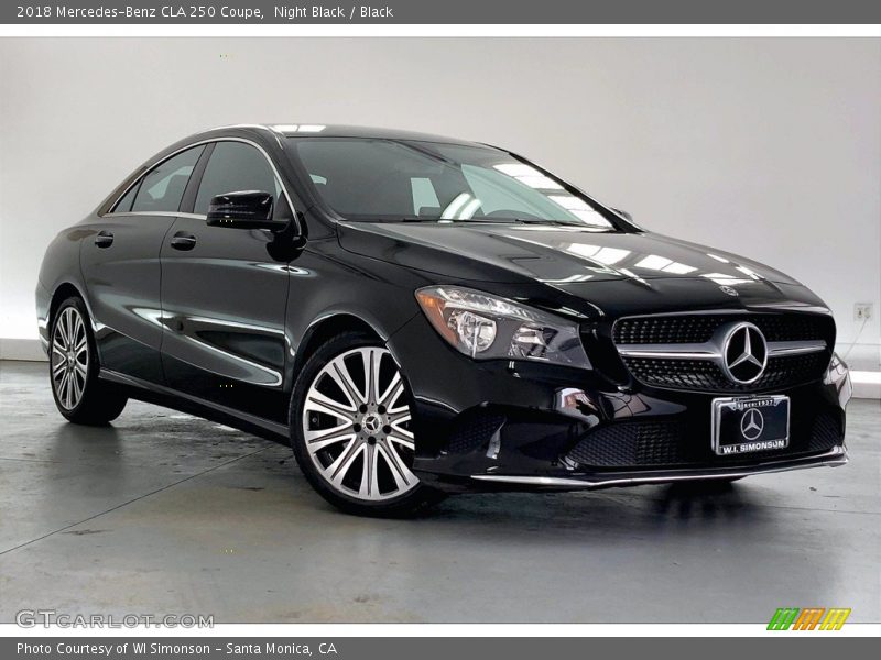 Night Black / Black 2018 Mercedes-Benz CLA 250 Coupe