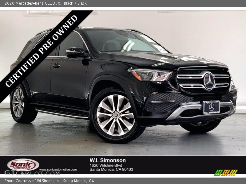 Black / Black 2020 Mercedes-Benz GLE 350
