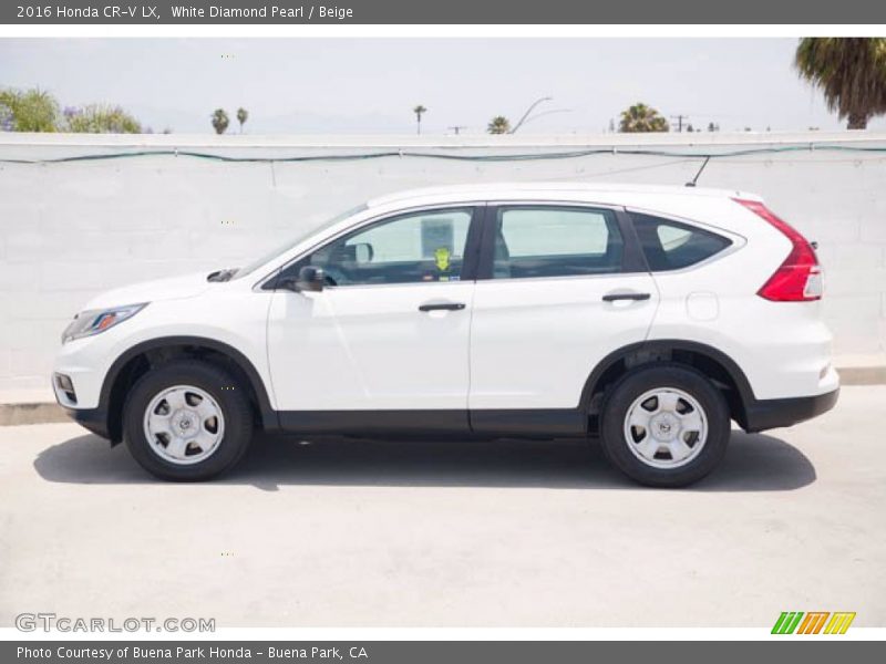 White Diamond Pearl / Beige 2016 Honda CR-V LX