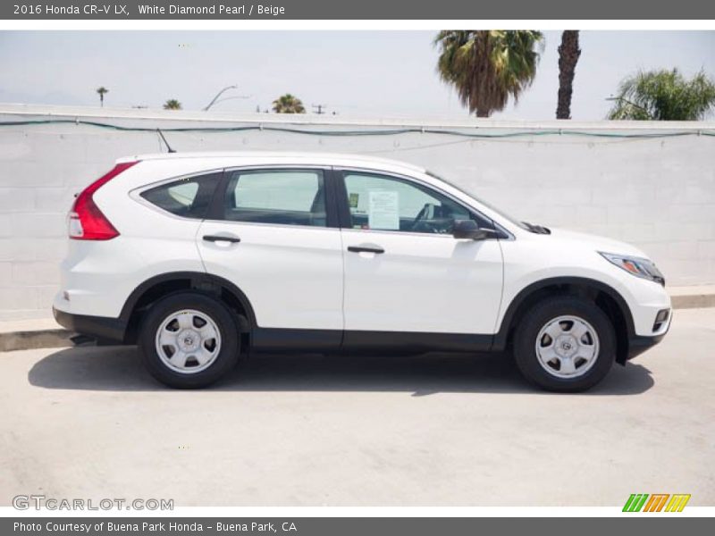 White Diamond Pearl / Beige 2016 Honda CR-V LX